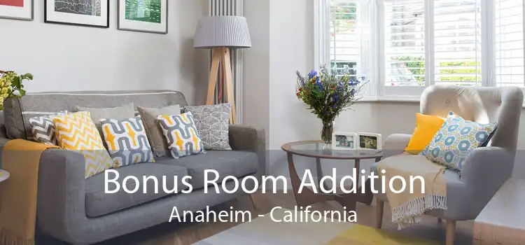 Bonus Room Addition Anaheim - California