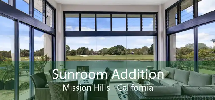 Sunroom Addition Mission Hills - California